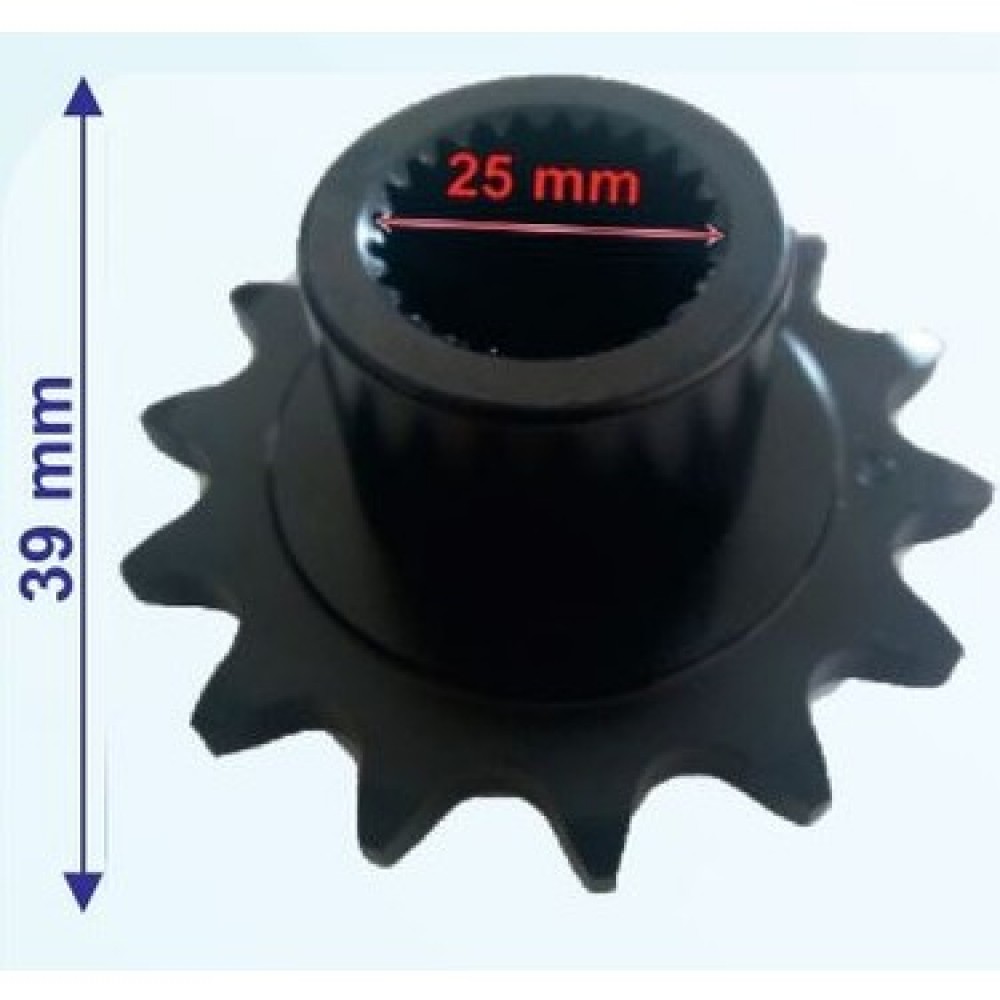 ATV ÖN DİŞLİ 520-14T İÇ 25 mm UZUNLUK 39 mm TM ÖM