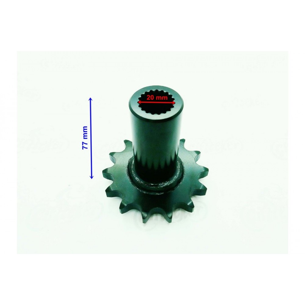 ATV ÖN DİŞLİ 530-14T İÇ 20 mm UZUNLUK 77 mm TM ÖM