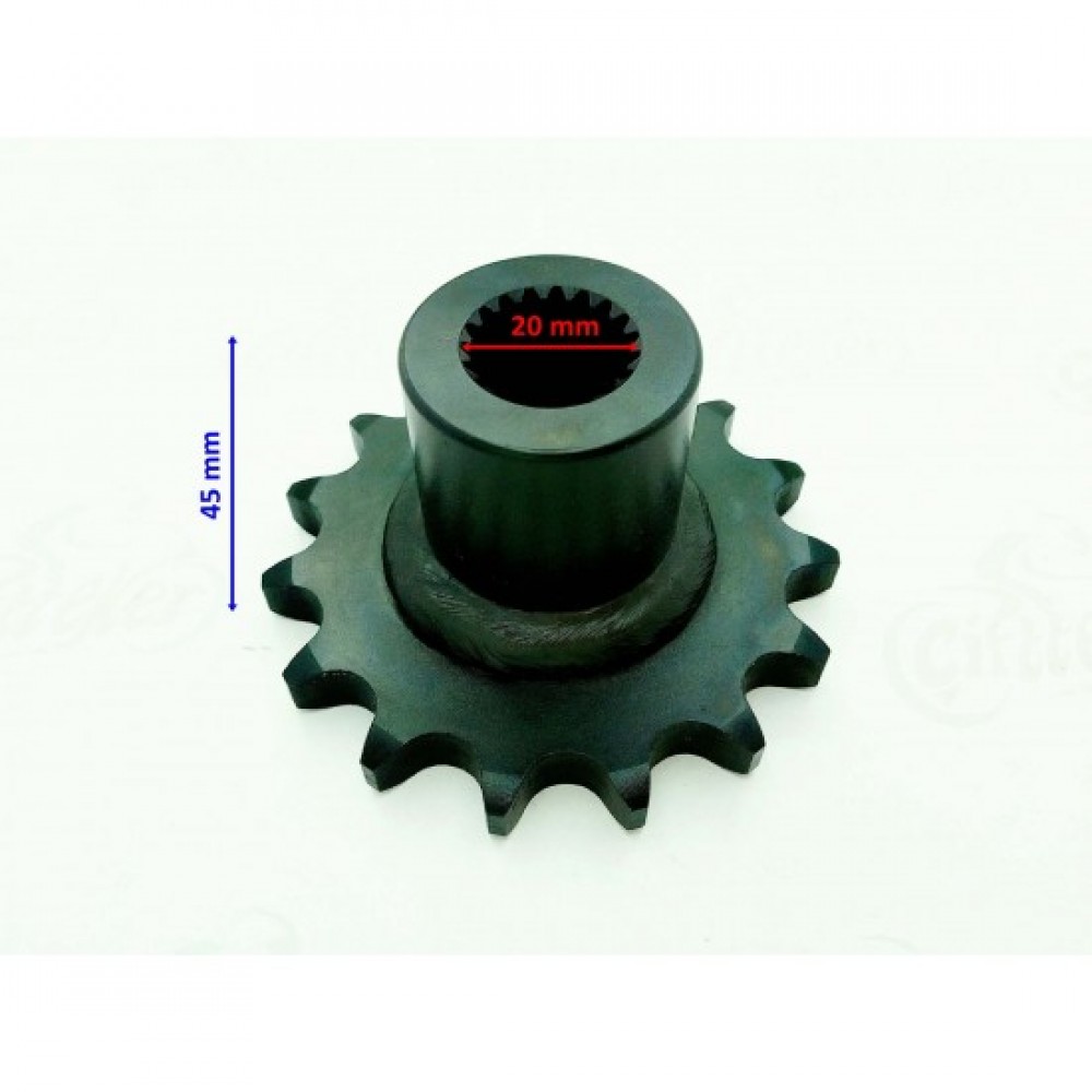 ATV ÖN DİŞLİ 530-15T İÇ 20 mm 45 mm TM ÖM