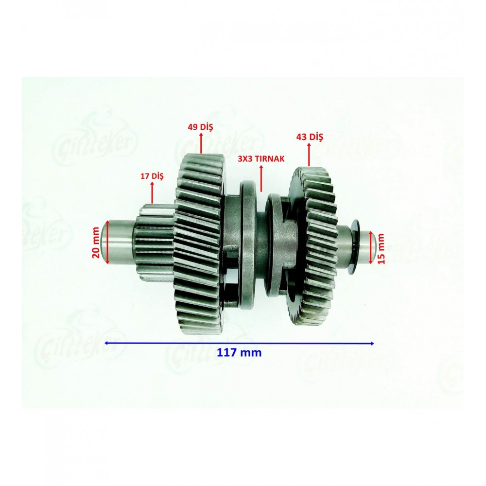 ATV LX200 ŞANZIMAN GERİ VİTES YÖN DİŞLİ SETİ