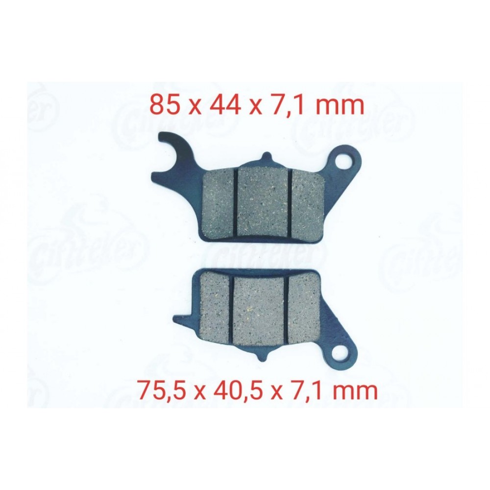 HONDA DİO 110 ÖN FREN DİSK BALATASI SFA652 (B)  SUZUKİ UK 110 ADDRESS (17-..) YAMAHA TRİCİTY 125 (14-..)