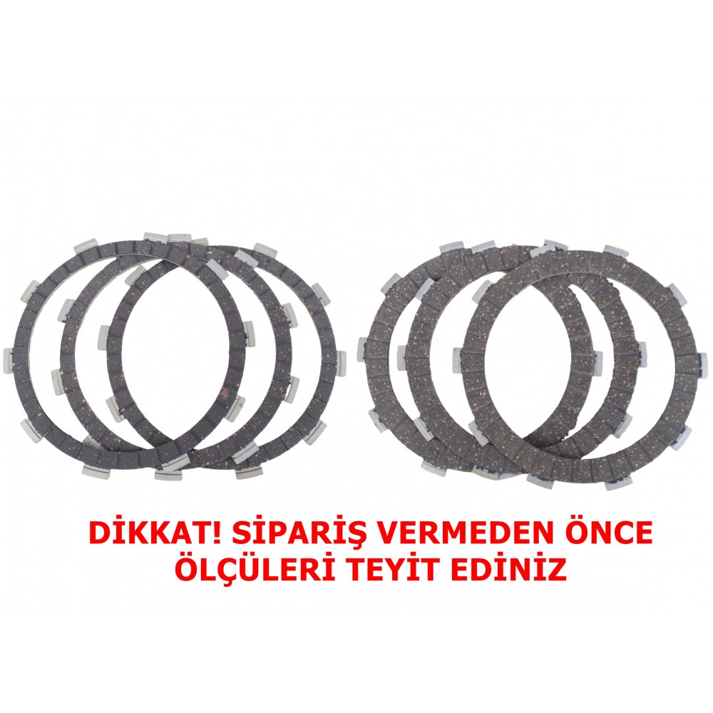 CF NK250 DEBRİYAJ BALATASI 3+3 E5 (2022-....) 10T 101/108-125-135 mm