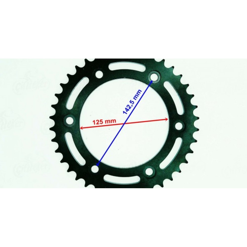 ARKA DİŞLİ 520-39T İÇ 125 mm 6 DELİK HONDA CRF 250 L(2013-2018) CRF 250 RALLY(2017) ÖM