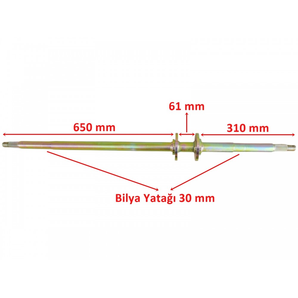 ATV LX200 ÖN DİŞLİ SOMUNU M18-1,5 FLANŞLI ORJ