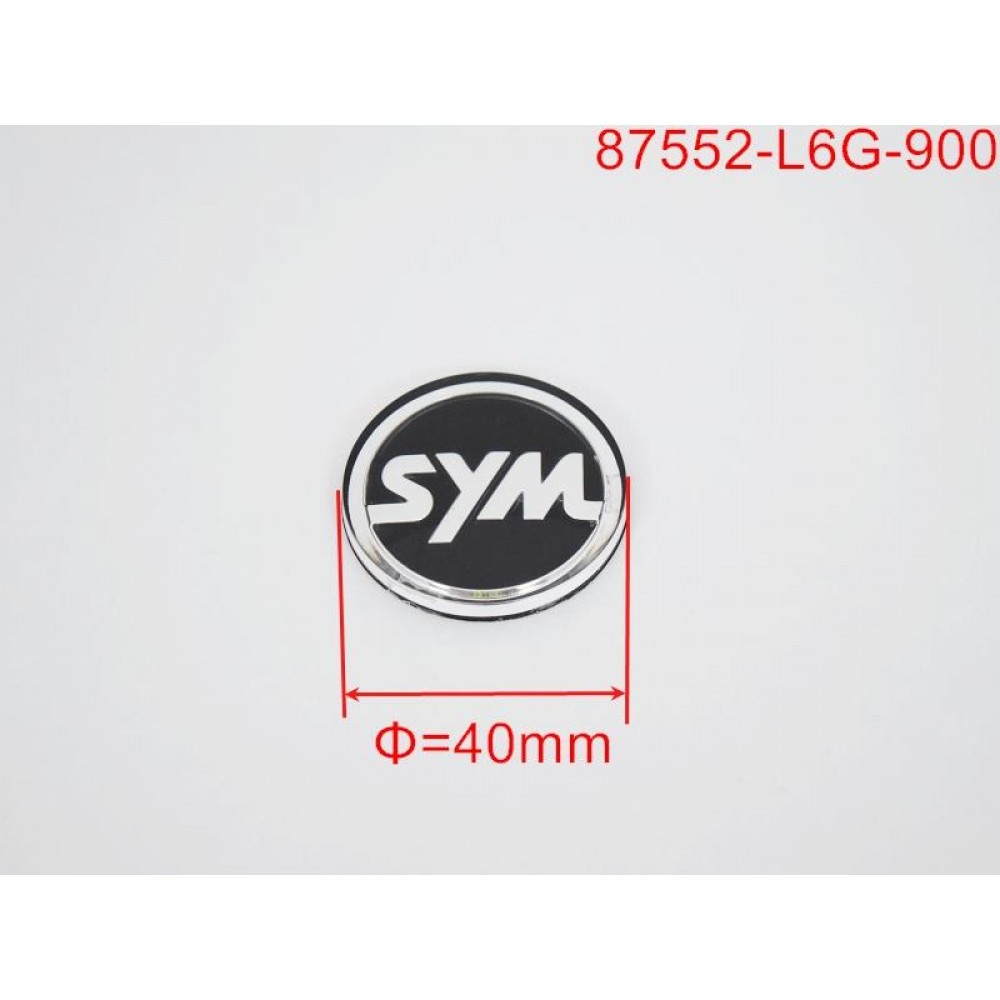 SYM SYMPHONY 125 ST E LOGO STICKER ON GOHUS KAPAGI COVER LID EMBLEM