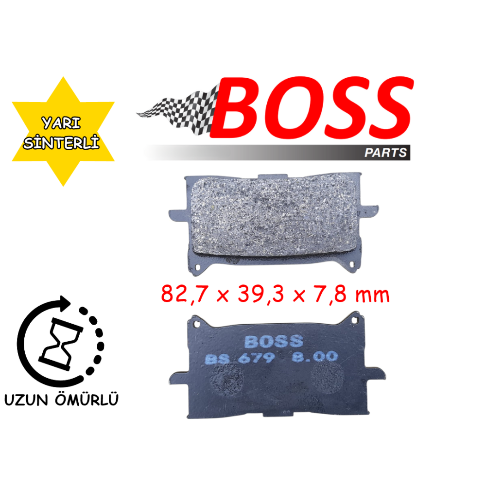 ÖN FREN DİSK BALATASI BOSS FA679 HONDA AFRİCA TWİN 1000(16-19) 1100(20-26) NT 1100(23-26) X-ADV 750 ÖN FREN DİSK BALATASI BOSS FA679 HONDA AFRİCA TWİN 1000(16-19) 1100(20-26) NT 1100(23-26) X-ADV 750