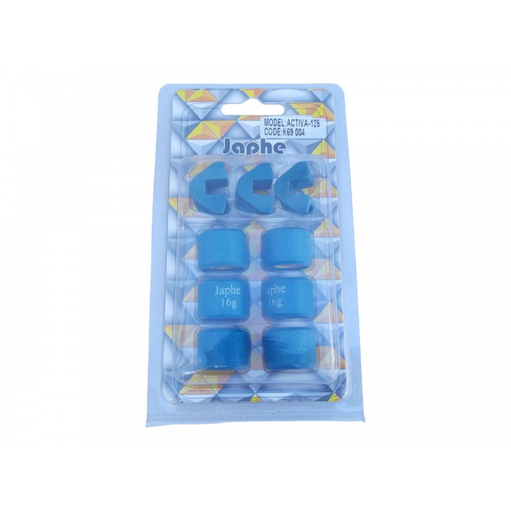 HONDA ACTİVA S, FİZY, PCX, JUPİTER 125 TAHRİK SETİ VE KIZAK KAYMA 16 gr 20-15 mm 