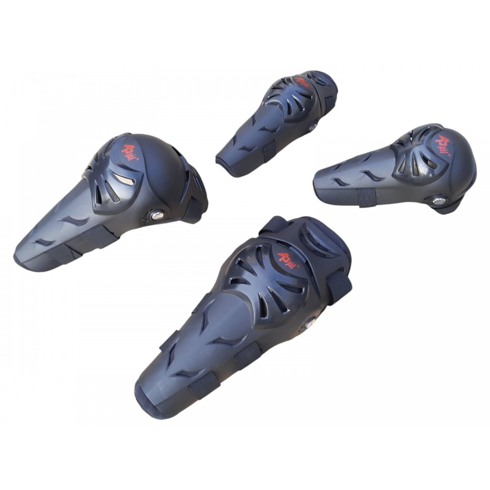 MOTOSİKLET DİZLİK VE DİRSEKLİK MAFSALLI 4 L&Uuml; SET