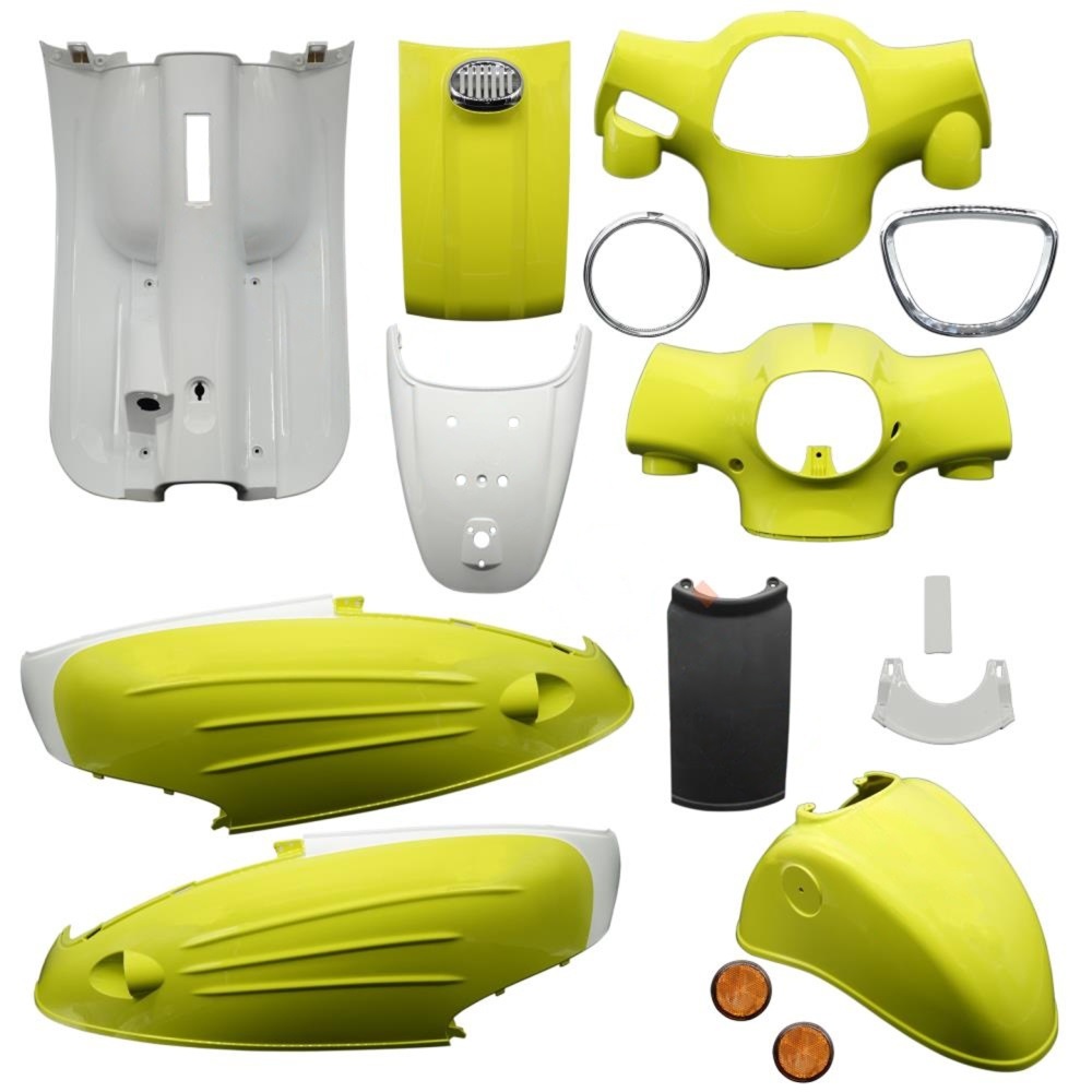 TURİSMO 50İ KAPORTA SETİ (BOYALI PAR&Ccedil;ALAR) SARI (YEŞİL) 15 PAR&Ccedil;A