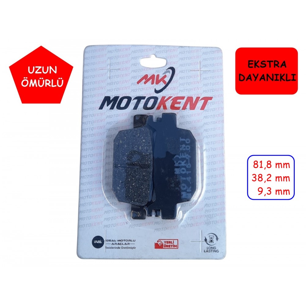 RKS NEWLİGHT ARKA FREN DİSK BALATASI YM FA086 MTK