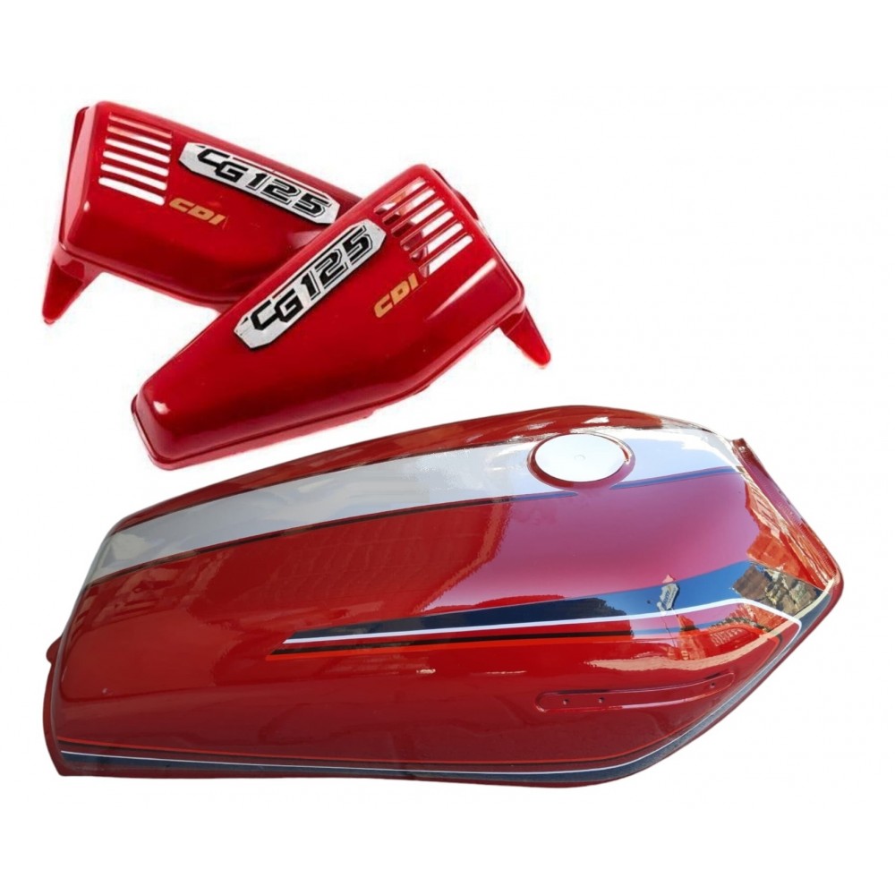 CG KUBA BENZİN DEPOSU VE YAN KAPAK KIRMIZI