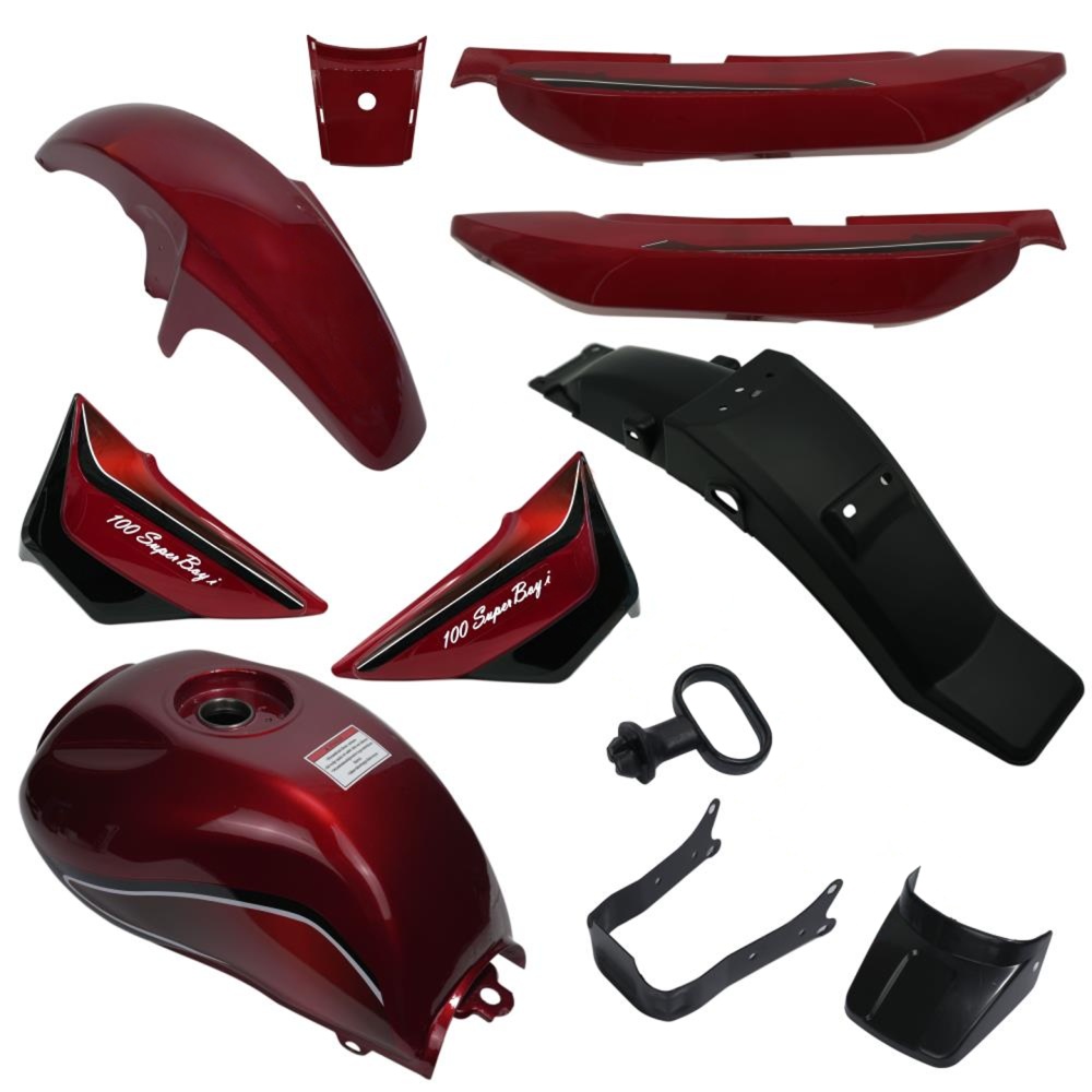 MG 100i SUPERBOY KAPORTA SETİ KIRMIZI (ENJEKSİYONLU)