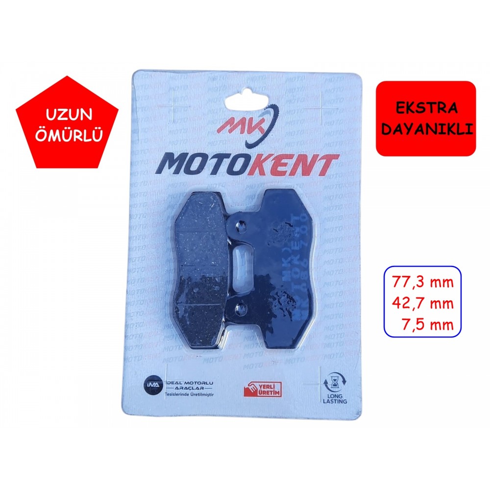 CUB-CG &Ouml;N FREN DİSK BALATASI FA086 MTK (SCOOTER ARKA)