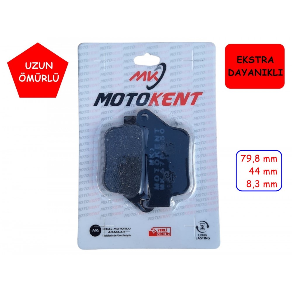 XMAX 250 ARKA FREN DİSK BALATASI (2014-16) FA678 MTK XMAX 250 ARKA FREN DİSK BALATASI (2014-16) FA678 MTK