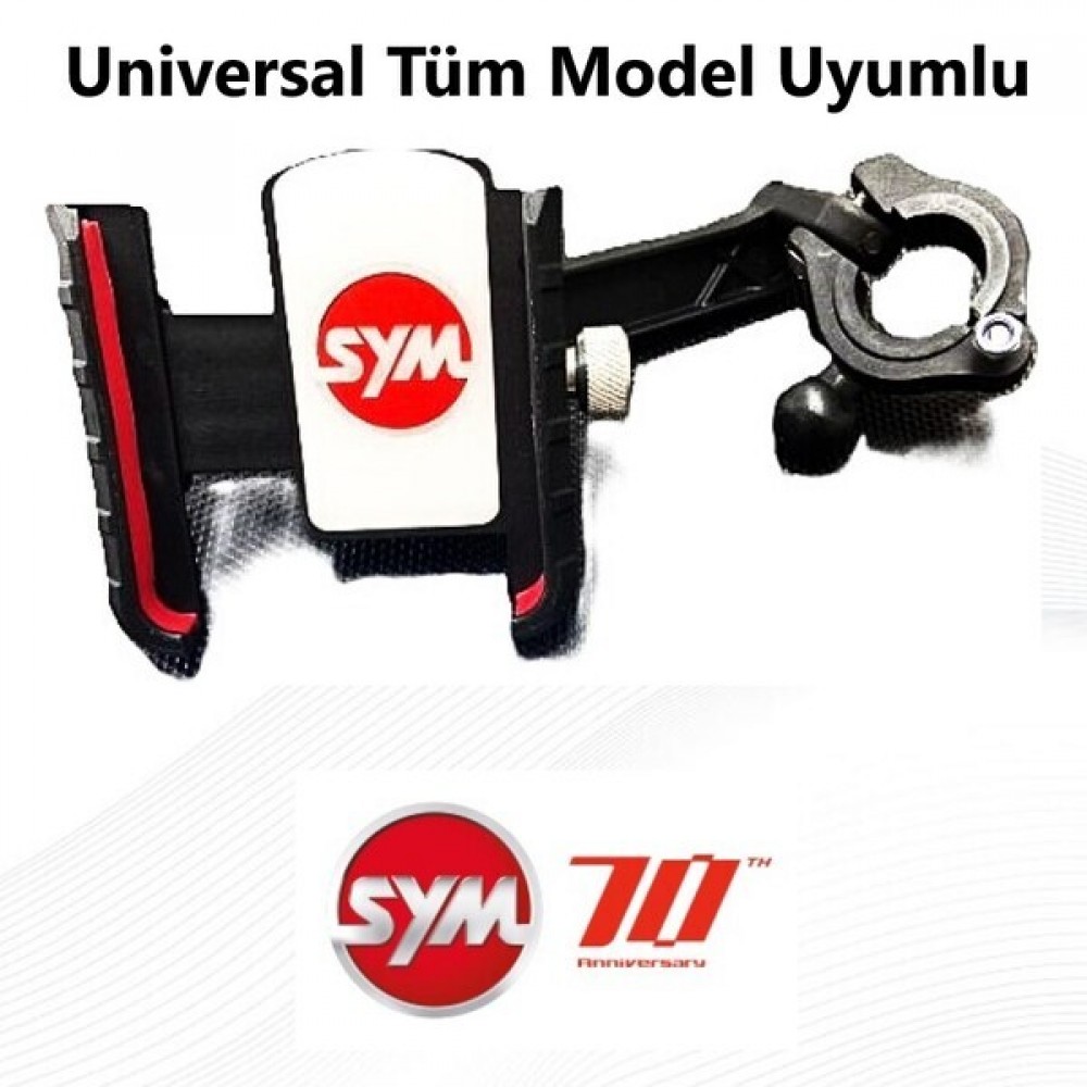SYM JETX TCS 125 ABS E5 TELEFON TUTUCU AyarlanabIlIr SYM TUM MODELLER