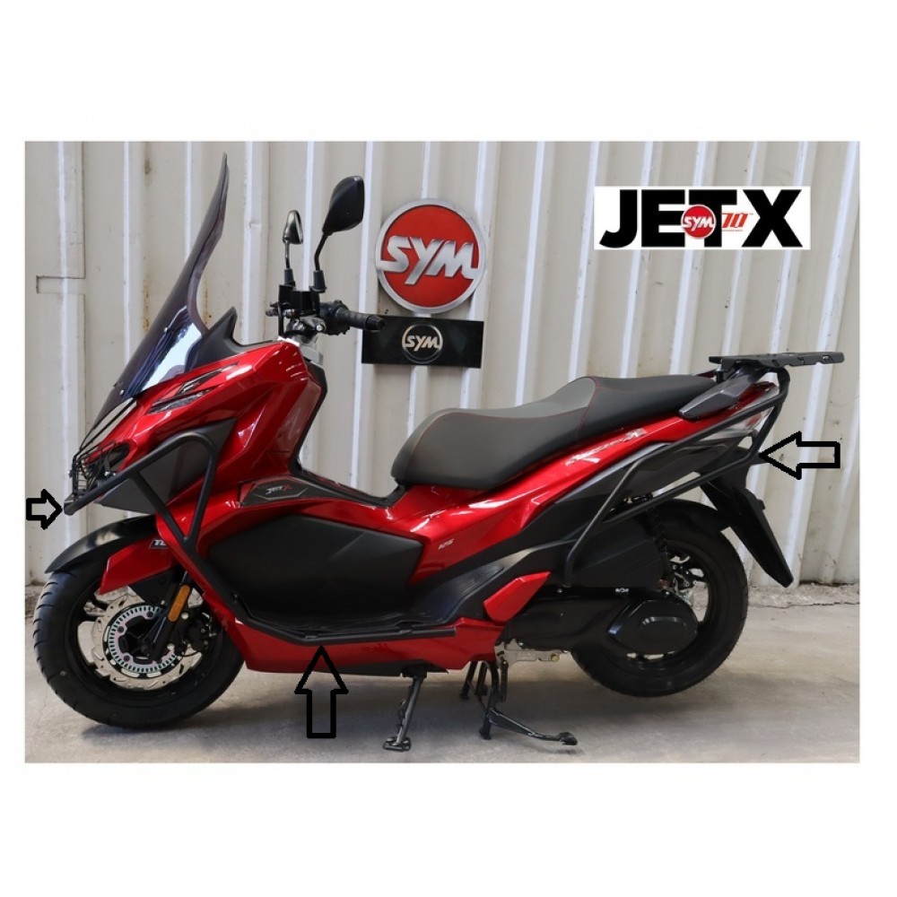 SYM JETX TCS 125 ABS E5 KORUMA DEMIRI CEVRE KORKULUGG SET
