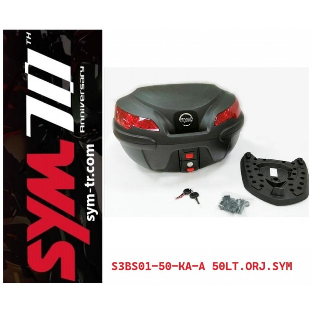 SYM JETX TCS 125 ABS E5 CANTA 50LT.TOP PLATE.ORJINAL SYM_AKS.UNIVERSAL SYM