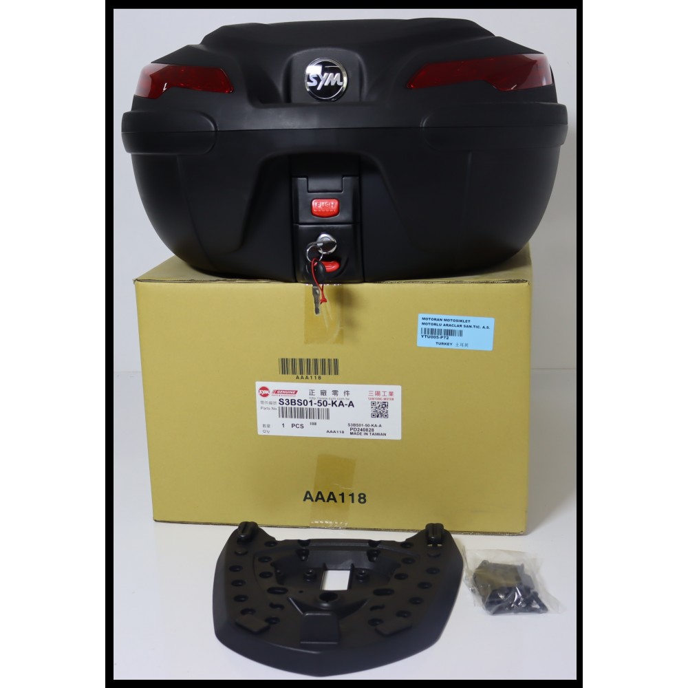 SYM JETX TCS 125 ABS E5 CANTA 50LT.TOP PLATE.ORJINAL SYM_AKS.UNIVERSAL SYM