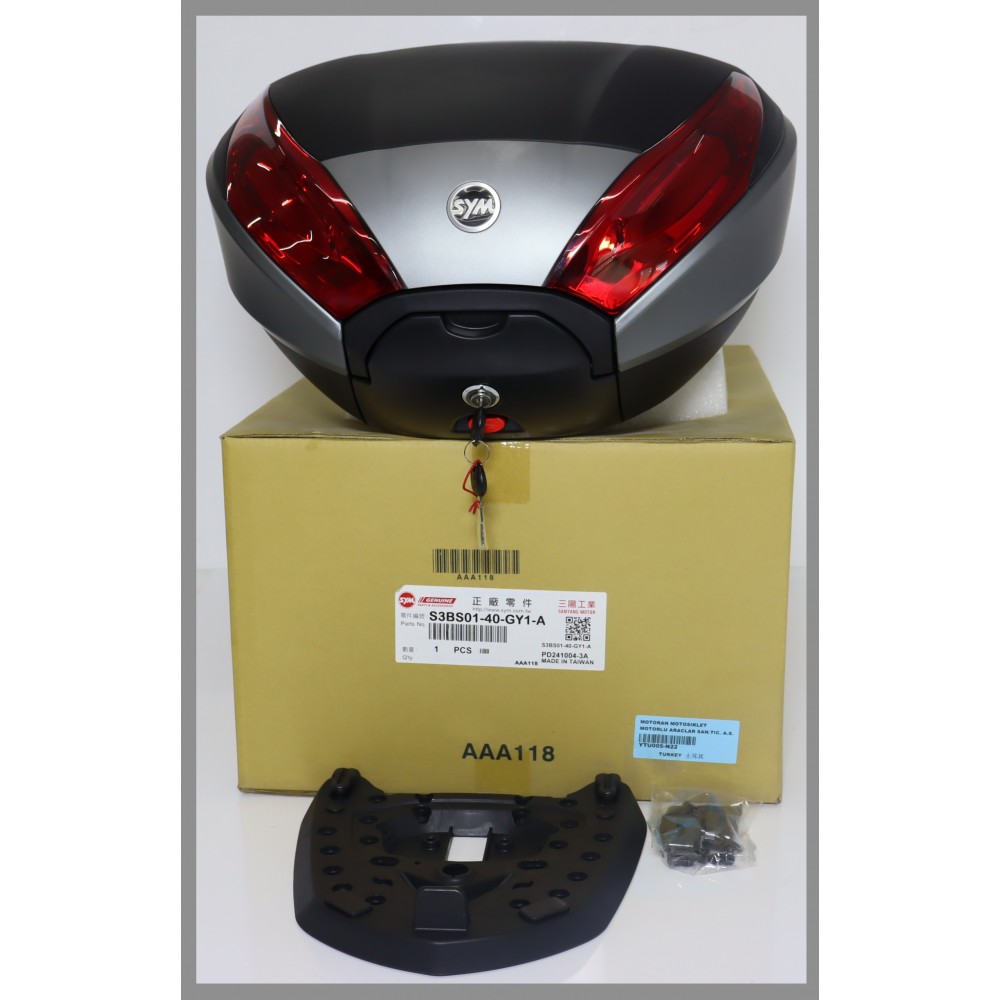 SYM JETX TCS 125 ABS E5 CANTA 40LT.TOP PLATE.ORJINAL SYM_AKS.UNIVERSAL SYM