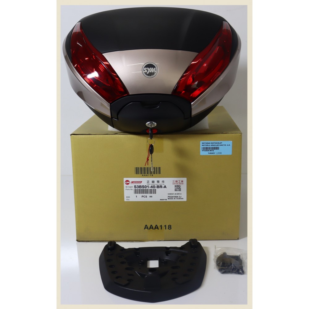 SYM JETX TCS 125 ABS E5 CANTA 40LT.TOP PLATE.ORJINAL SYM_AKS.UNIVERSAL SYM