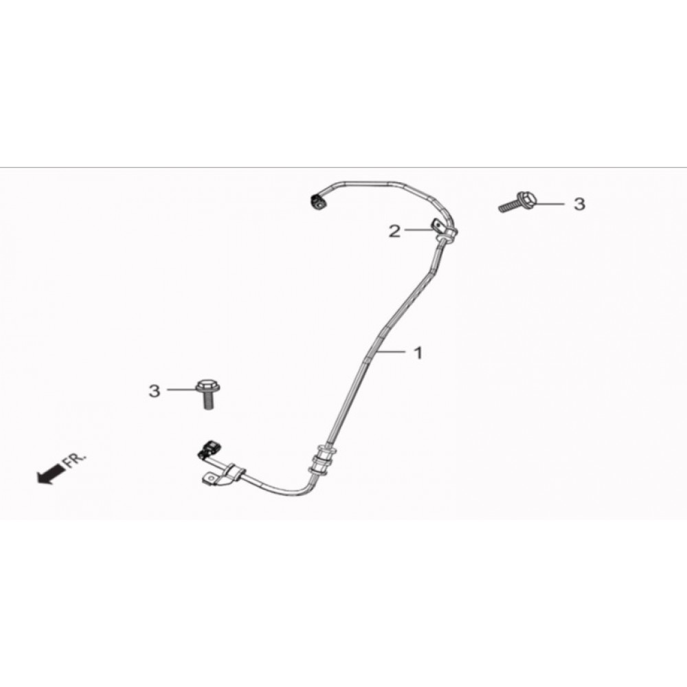 HERO DUET 125 BRAKET HIDROLIK FREN HORTUM