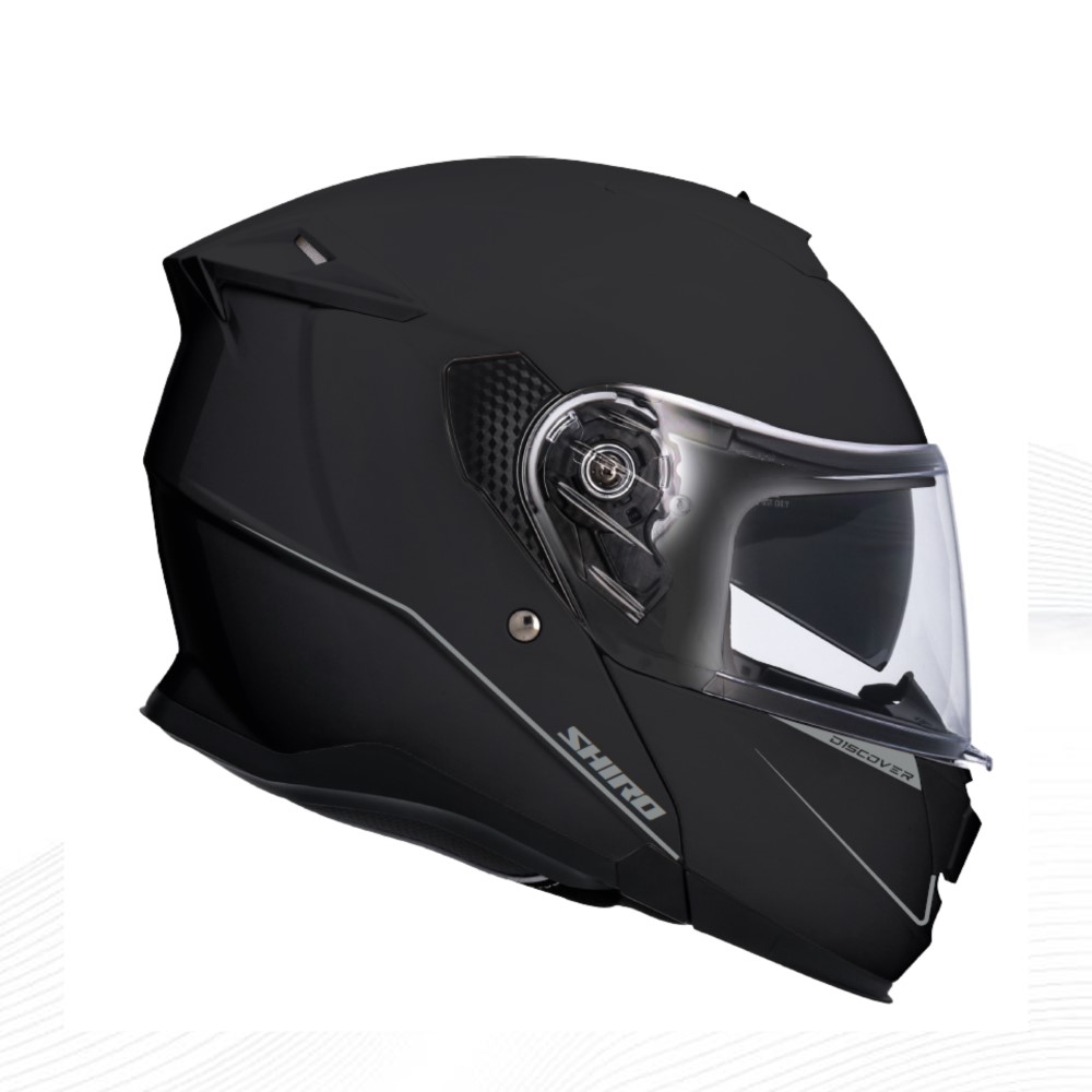 SHIRO KASK FlipUpp DISCOVER M.C SV (Gozluklu) Siyah 2XL _2XL 6364