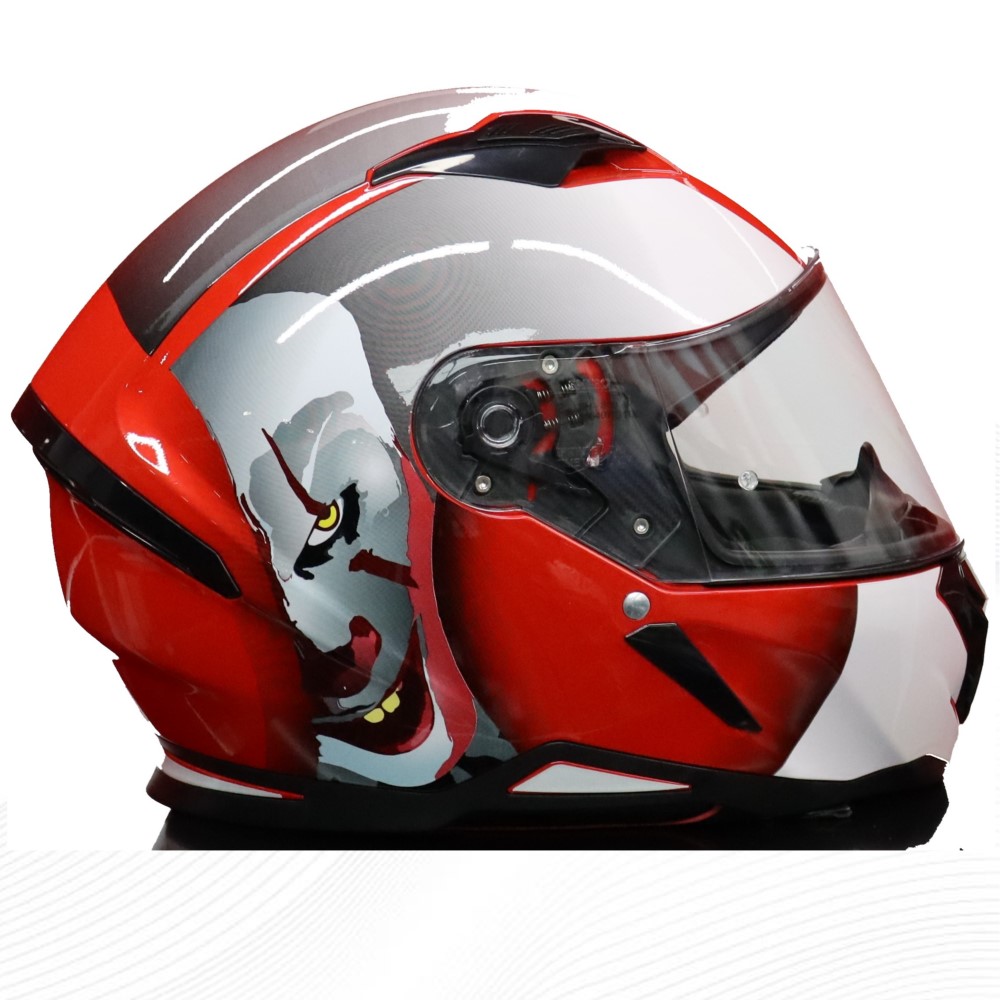 SHIRO KASK FullFace HUNTER E.CLOWN Grafik XL _XL 6162