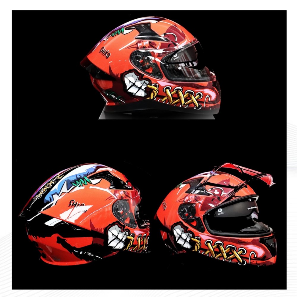 SHIRO KASK FullFace KATANA PSYCO SV (Gozluklu) Grafik XL _XL 6162