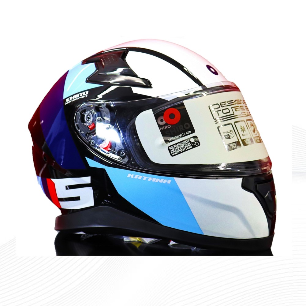 SHIRO KASK FullFace KATANA SPOWER SV (Gozluklu) Grafik XL _XL 6162