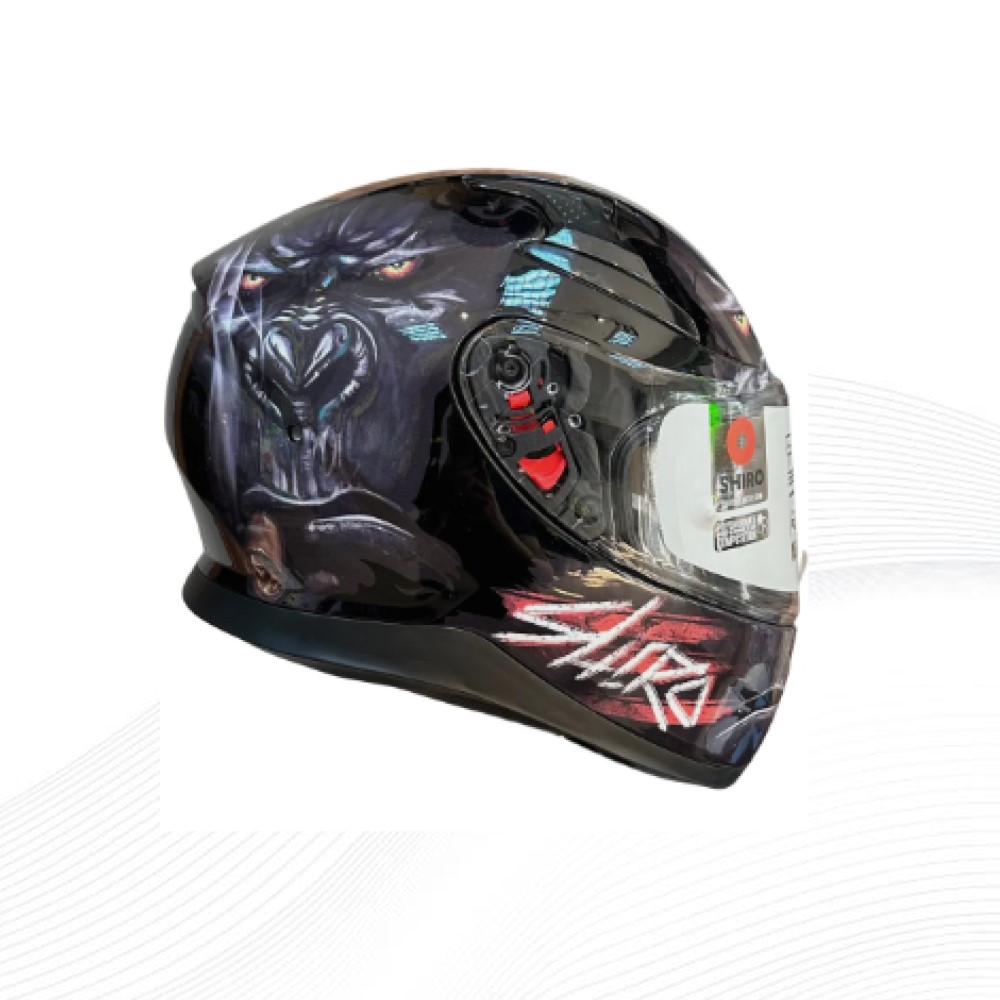 SHIRO KASK FullFace KATANA GORILLA SV (Gozluklu) Grafik L _L 5960