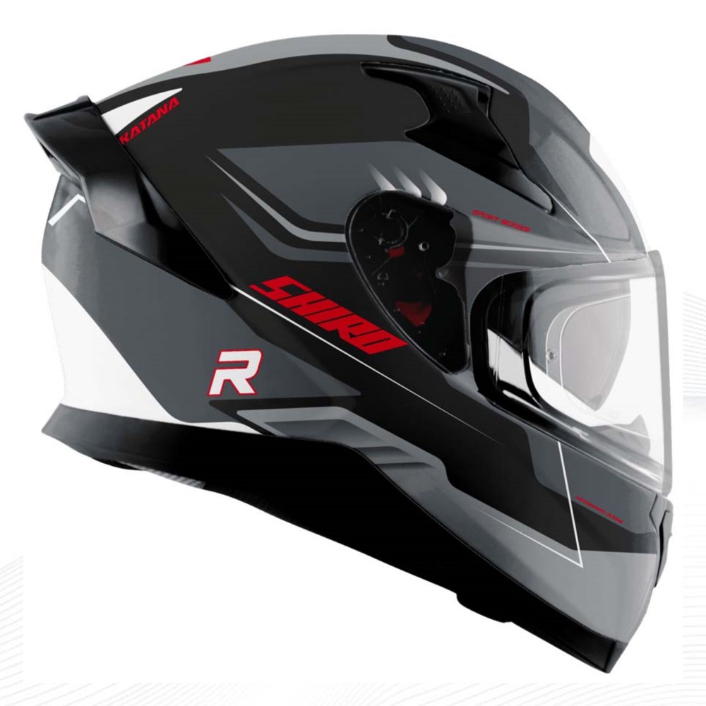 SHIRO KASK FullFace KATANA ORBE SV (Gozluklu) Mat Grafik 2XL _2XL 6364