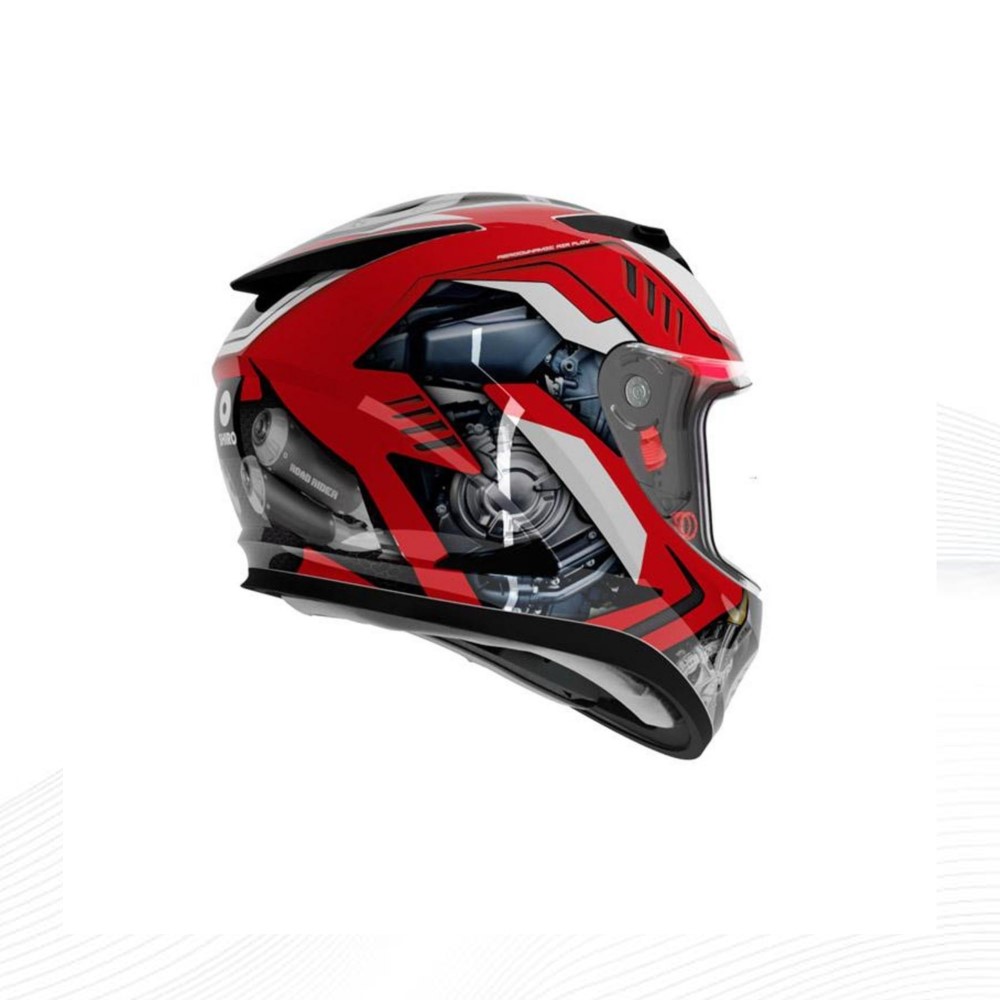 SHIRO KASK Fullface SHADOW ROAD RIDER SV (Gozluklu) Grafik M _M 5758