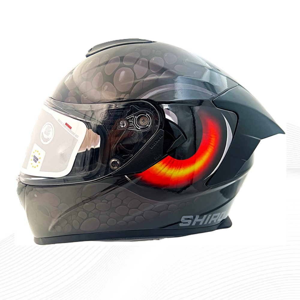 SHIRO KASK FullfaFC RAPTOR MAMBA SV (Gozluklu) Grafik Siyah M _M 5758