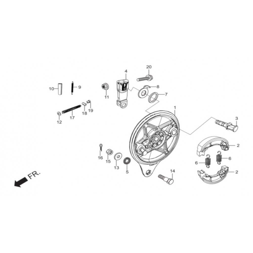 HERO IGNITOR 125 ARKA FREN EKZANTRIK MILI