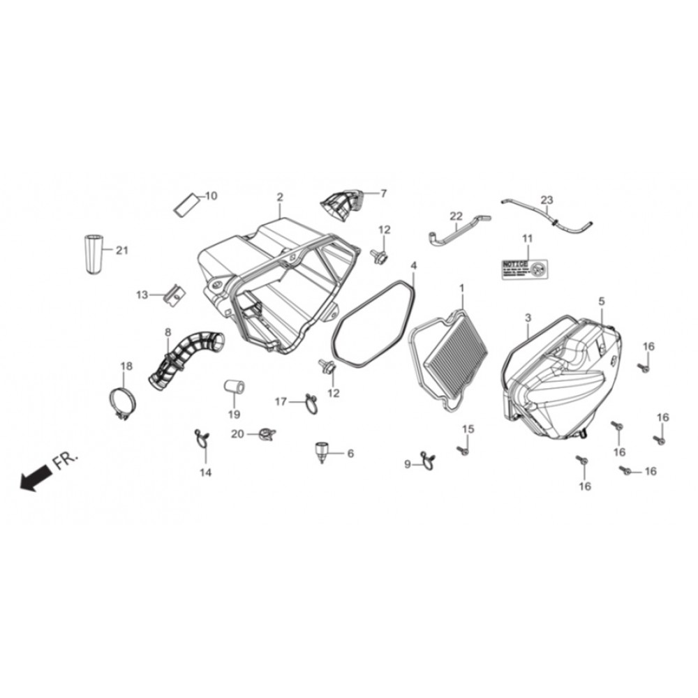 HERO IGNITOR 125 CONTA HAVA FILITRESI (BUYUK)