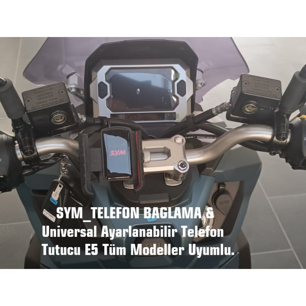 SYM JETX TCS 125 TELEFON BAGLAMA & UnIversal AyarlanabIlIr Telefon Tutucu