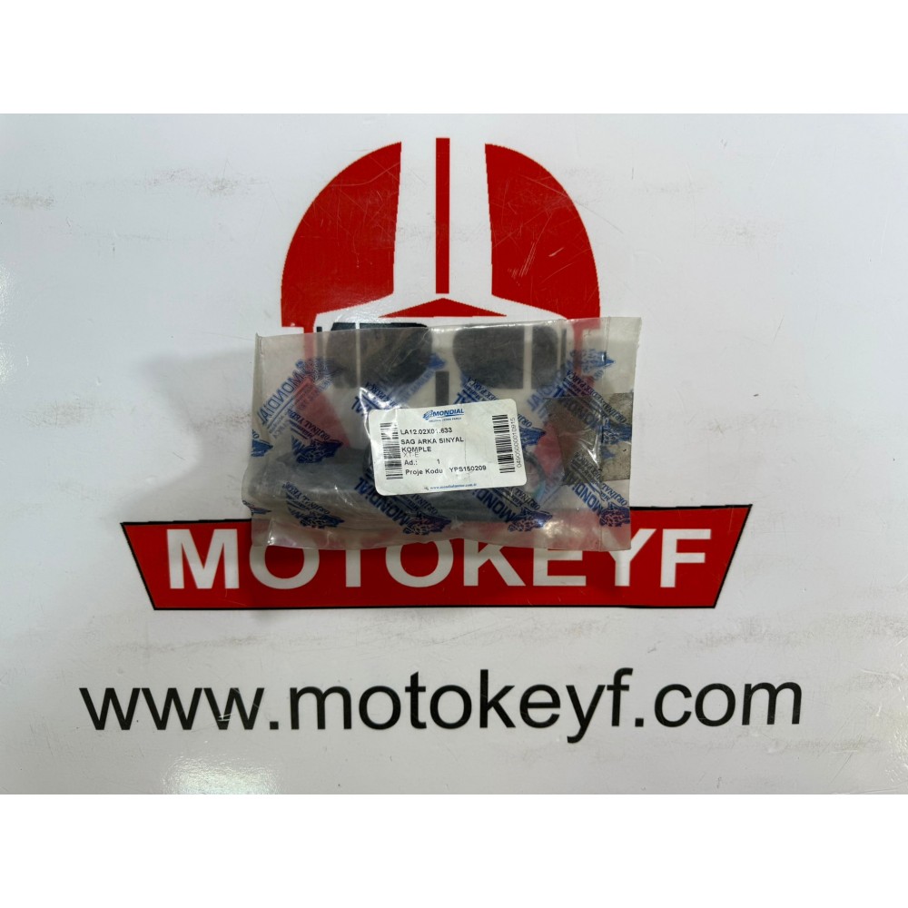 MONDİAL X-TREME ENDURO 250 ARKA SAĞ SİNYAL KOMPLE (2015-....) ORJ * 