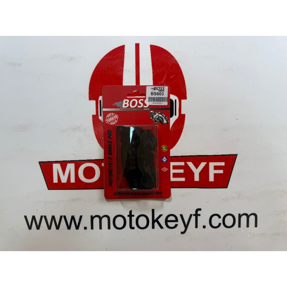 HONDA PCX 125-150 ÖN FREN DİSK BALATASI (2011-17) BOSS FA603 HONDA PCX 125-150 ÖN FREN DİSK BALATASI (2011-17) BOSS FA603