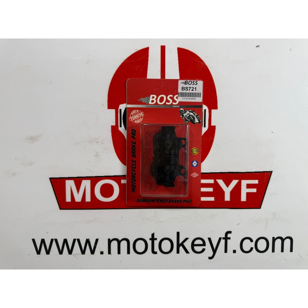 HONDA ACTİVA 125 S &Ouml;N FREN DİSK BALATASI FA721 BOSS PS 150İ, DYLAN 150