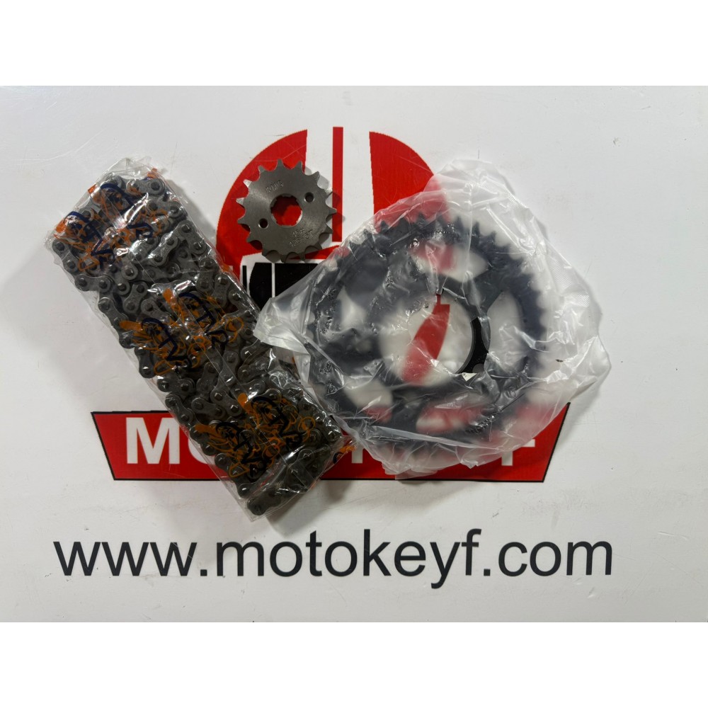 DRİFT L &Ouml;N-ARKA DİŞLİ ZİNCİR SETİ 36-15T 428H-128L İTH