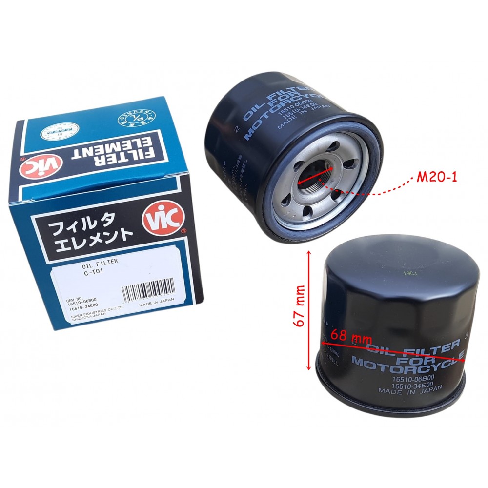 YAĞ FİLTRESİ HF138 JAPON VİC GW250 İNAZUMA BURGMAN AN650 V-STROM DL650-250-1000 GSX-R 250-600-1000