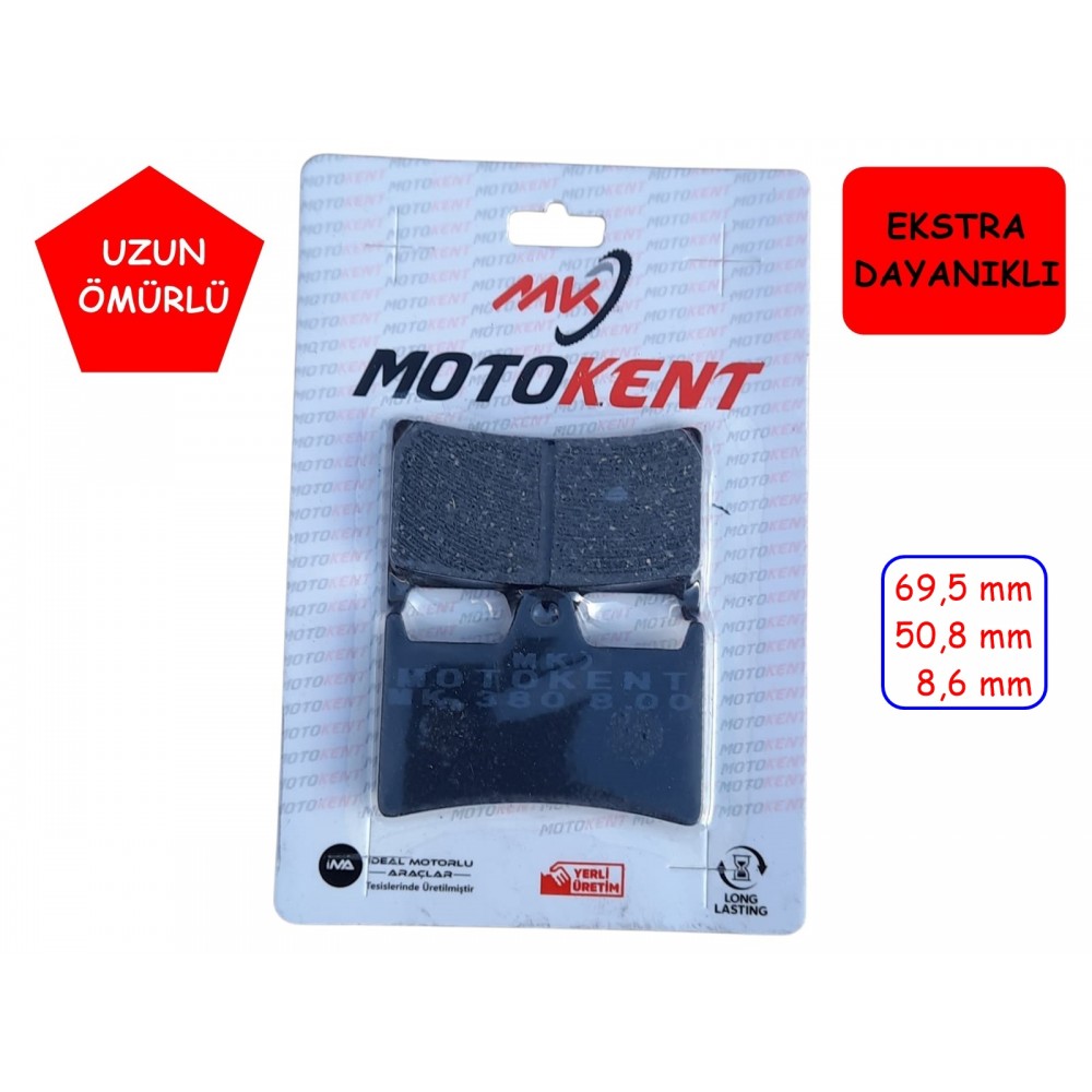 &Ouml;N FREN DİSK BALATASI FA380 MTK YAMAHA FAZER 8 - MT-01(05-06) -YZF R1(15-18) - YZF R6(05-18)-FAZER 8