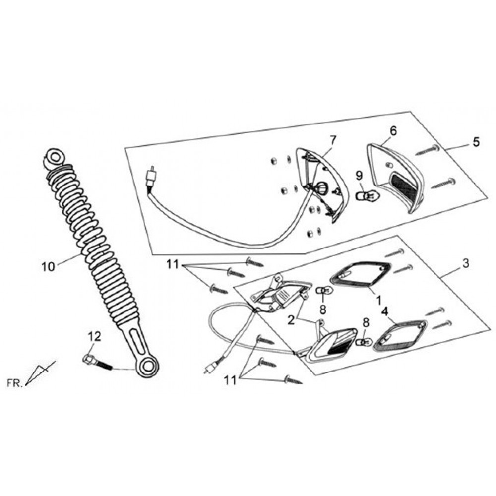 SYM FİDLE 2 125 S ARKA AMORTISOR SB GUMUS SYM FİDLE 2 125 S ARKA AMORTISOR SB GUMUS