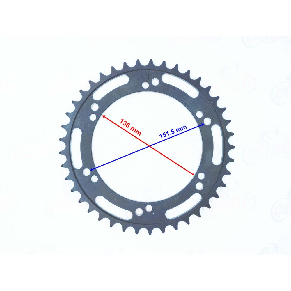 APRİLLA 650 İE ARKA DİŞLİ 520-41T İÇ 136 mm 6 DELİKLİ IND ÖM