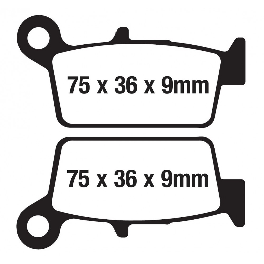 ARKA FREN DİSK BALATASI FA131 YAMAHA WR 400-426 F-HONDA NX 4 FALCON-KAWASAKİ KLX 250