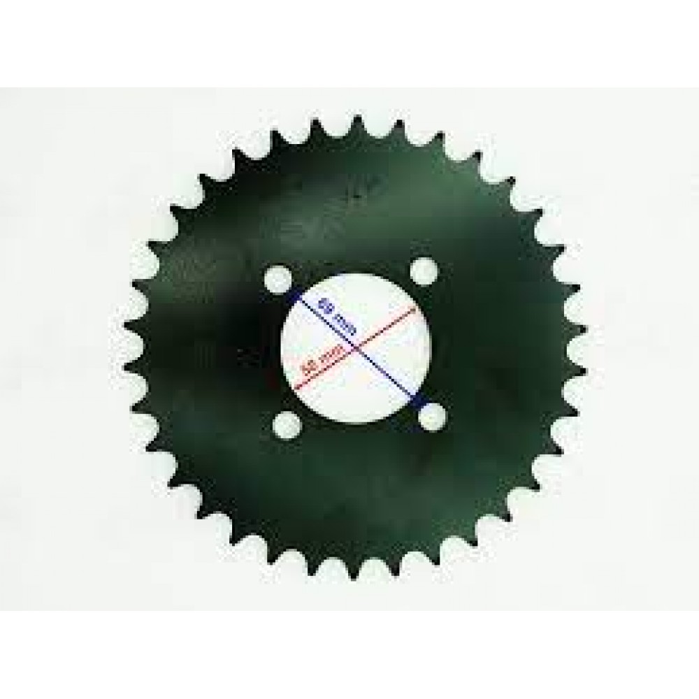 ATV ARKA DİŞLİ 520-34T İÇ 58 mm 4 DELİKLİ IND ÖM