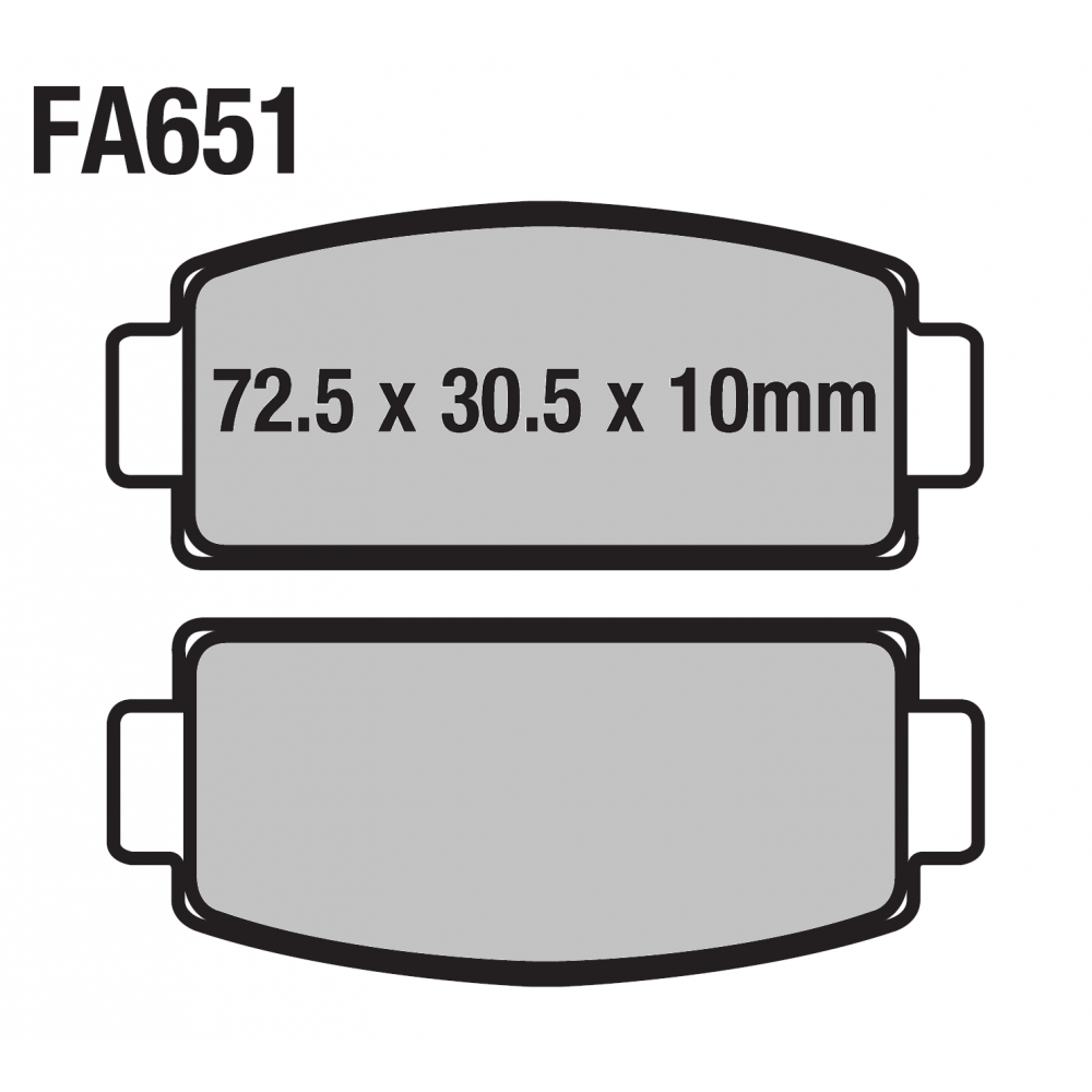 ATV ARKA FREN BALATASI 625-TRC FA651 ORJ