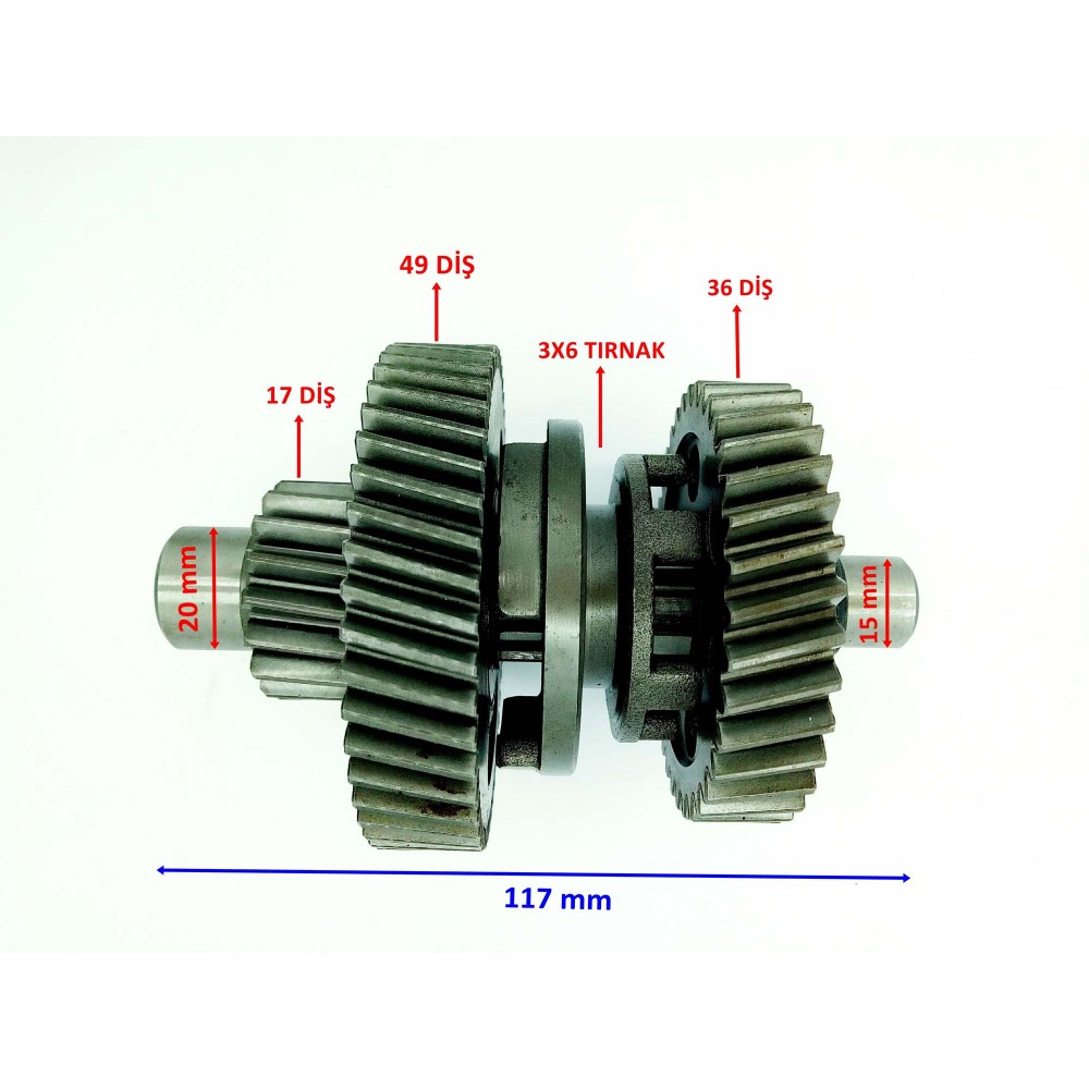 ATV HSK-X CAZADOR ŞANZIMAN GERİ VİTES YÖN DİŞLİ SETİ