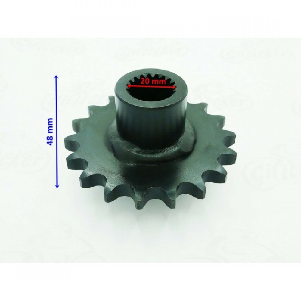 ATV ÖN DİŞLİ 428-18T İÇ 20 mm UZUNLUK 48 mm M ÖM