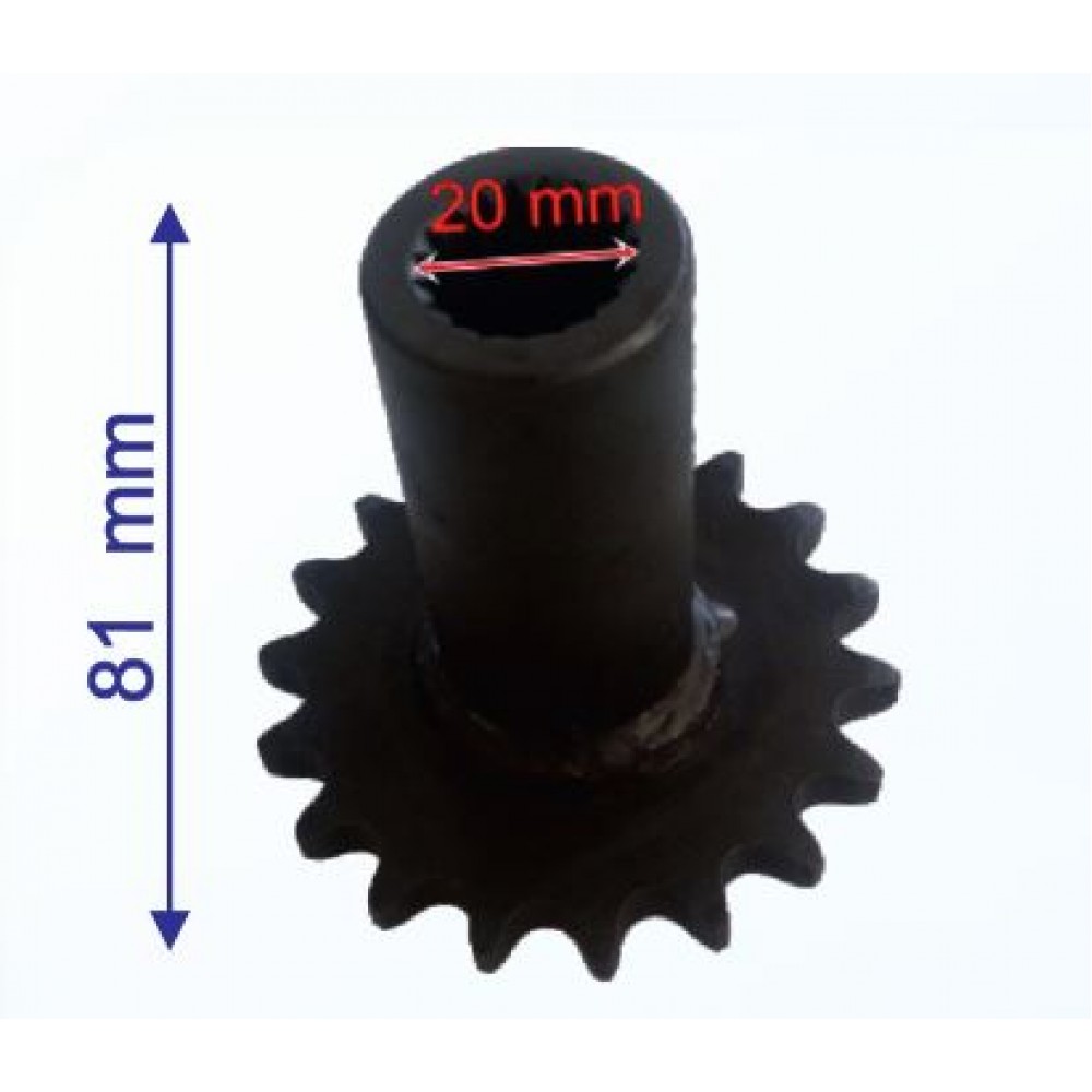 ATV ÖN DİŞLİ 428-18T İÇ 20 mm UZUNLUK 81 mm TM ÖM